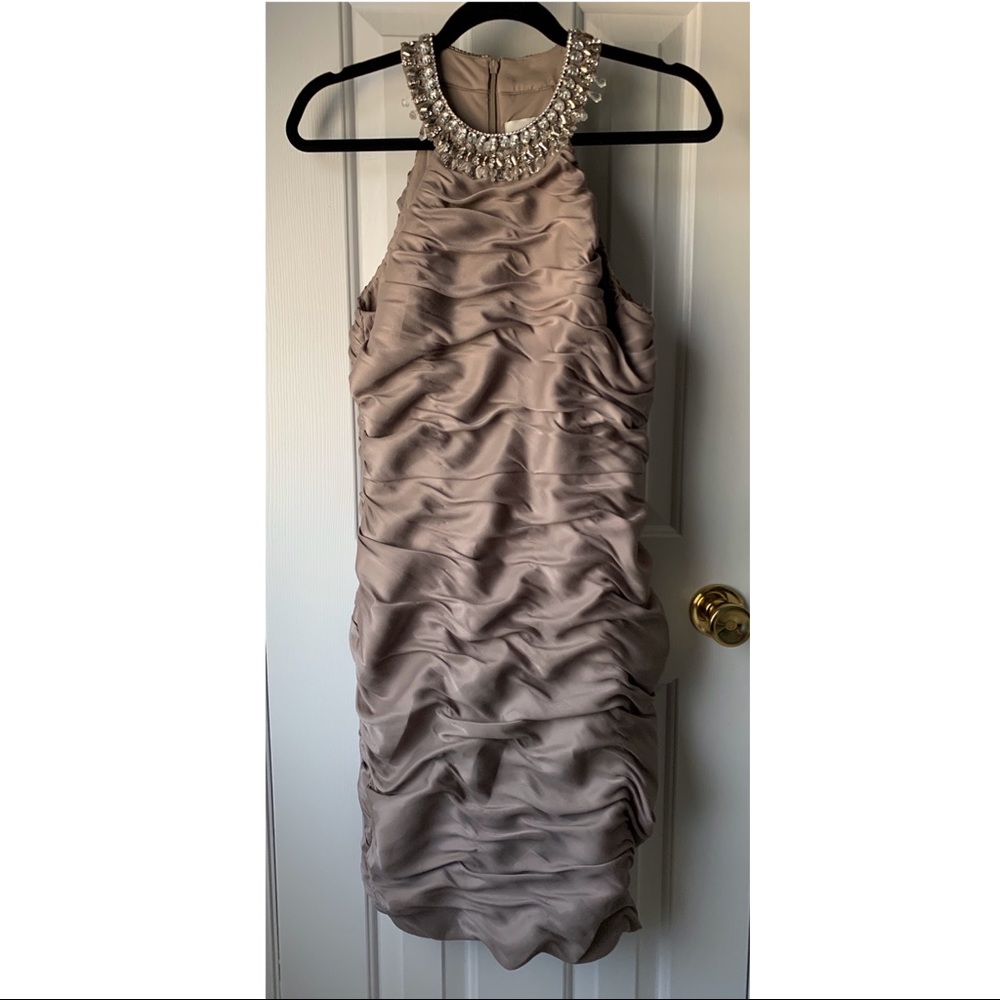 Beige David’s Bridal Dress, Worn Once